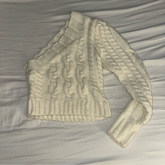 For Love & Lemons Quinn one shoulder crop sweater - Picture 9 of 9